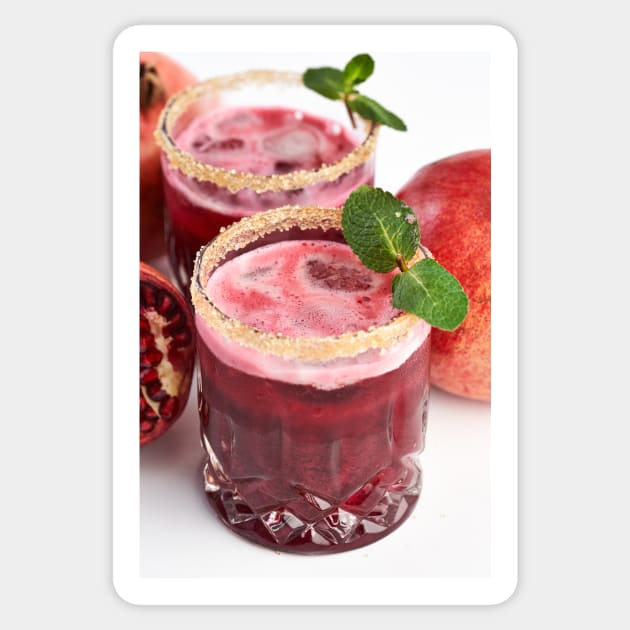 Organic pomegranate juice Sticker by naturalis